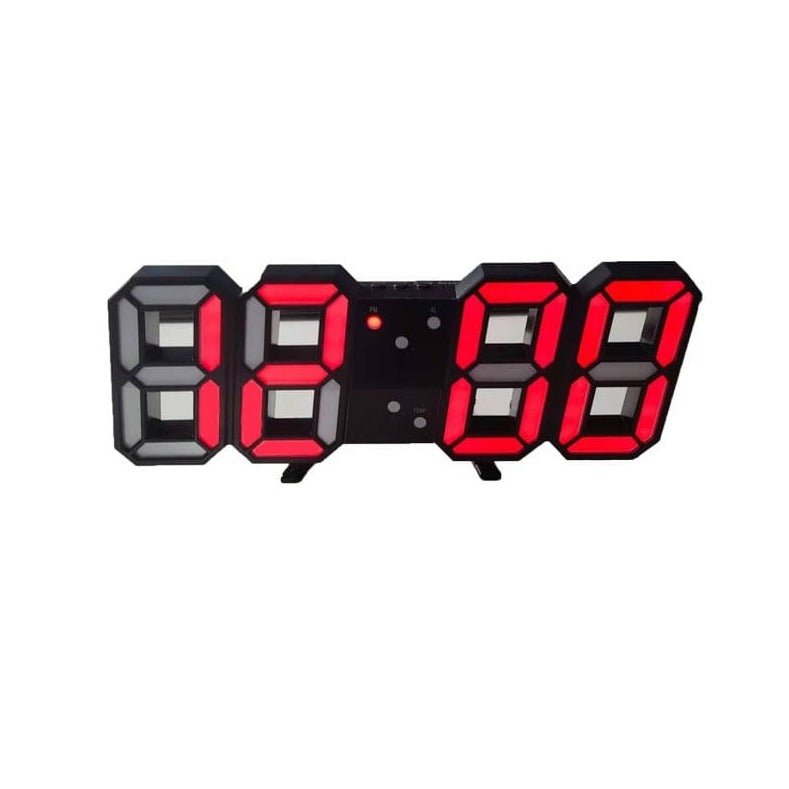 Modern 3D LED Digital Wall Clock - Dimmable Light Display for Home & Office Decor