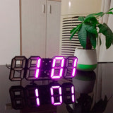 Modern 3D LED Digital Wall Clock - Dimmable Light Display for Home & Office Decor
