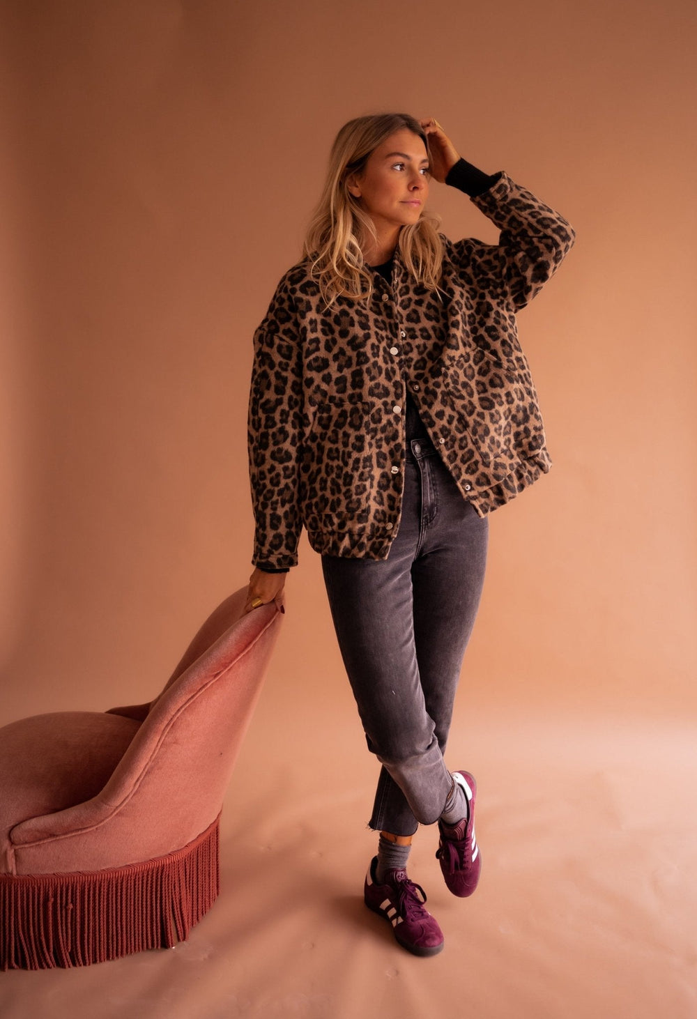 Katarzyna Timeless Leopard Print Jacket - Stylish & Versatile Outerwear for Every Occasion