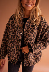 Katarzyna Timeless Leopard Print Jacket - Stylish & Versatile Outerwear for Every Occasion