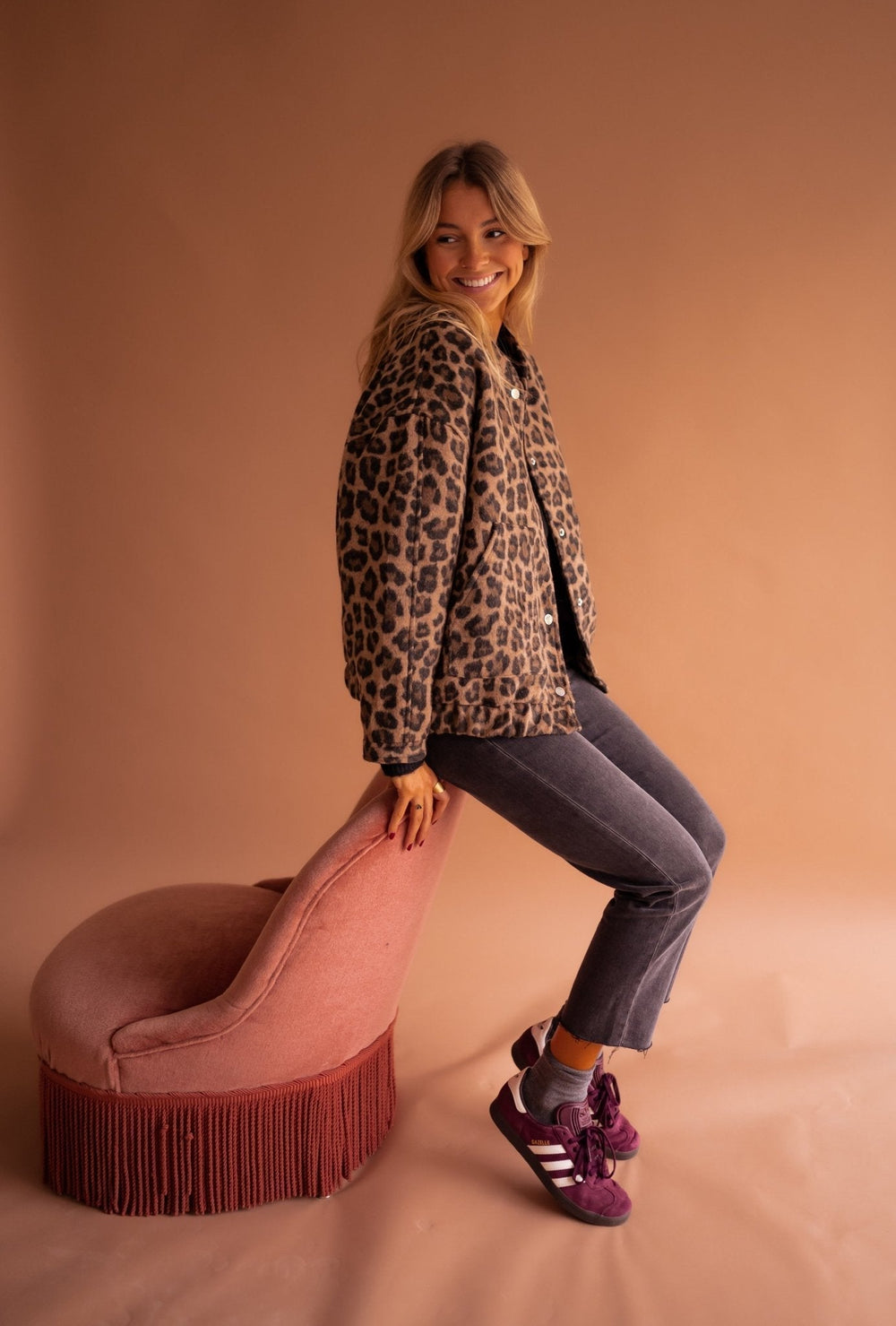 Katarzyna Timeless Leopard Print Jacket - Stylish & Versatile Outerwear for Every Occasion