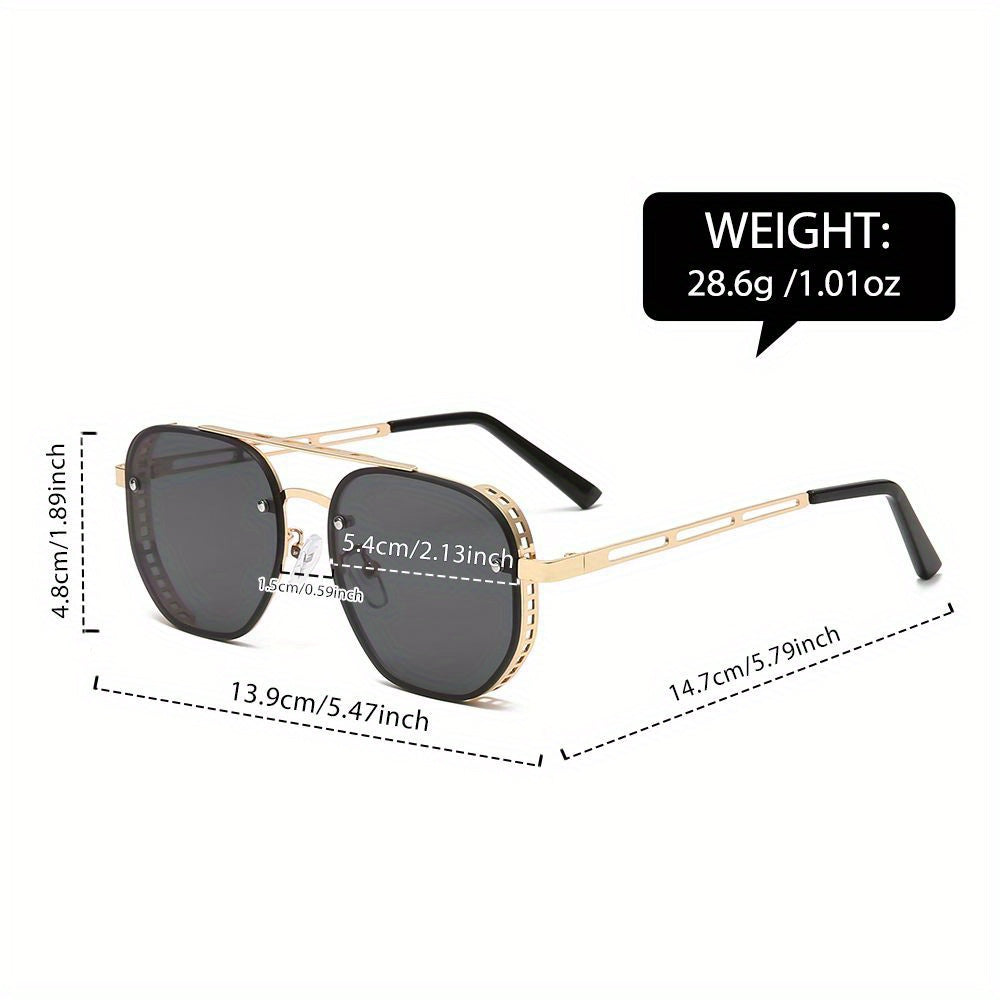 Sunglasses – Unisex, Timeless Design & Lightweight Round Metal Frame