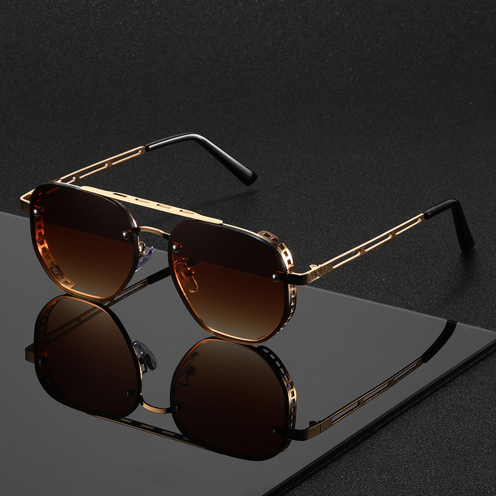 Sunglasses – Unisex, Timeless Design & Lightweight Round Metal Frame