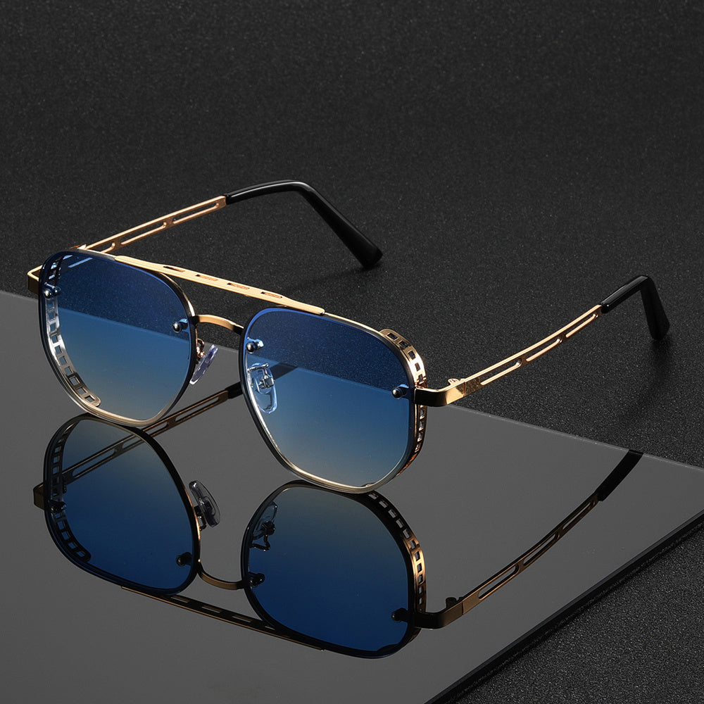 Sunglasses – Unisex, Timeless Design & Lightweight Round Metal Frame