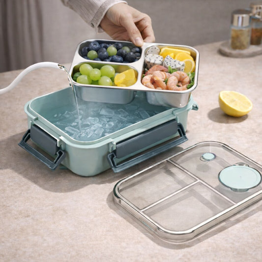 Stainless Steel Bento Lunch Box – Leakproof, Portable & Food Container