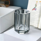 Elegant LustreEdge Crystal Glass Bath Accessory Set - Luxurious Bathroom Decor Upgrade
