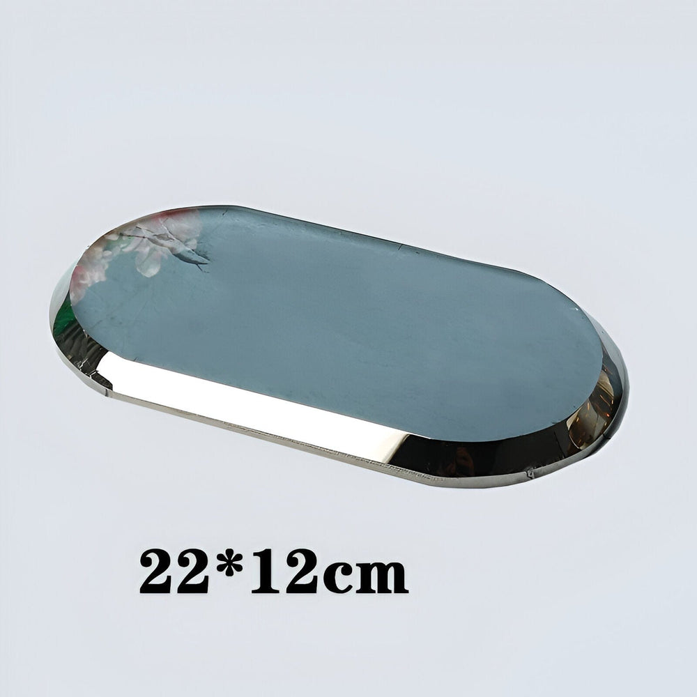 Elegant LustreEdge Crystal Glass Bath Accessory Set - Luxurious Bathroom Decor Upgrade