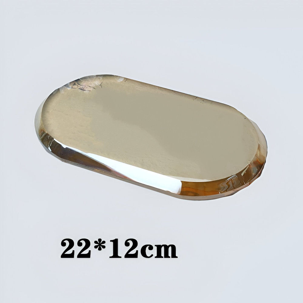 Elegant LustreEdge Crystal Glass Bath Accessory Set - Luxurious Bathroom Decor Upgrade