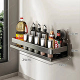 BowLift | Wall-Mounted Suction Cup Spice Rack Organizer for Kitchen Storage and Easy Access to Spices
