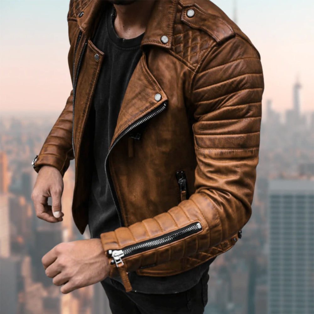 Leather Biker Jacket – Ryder