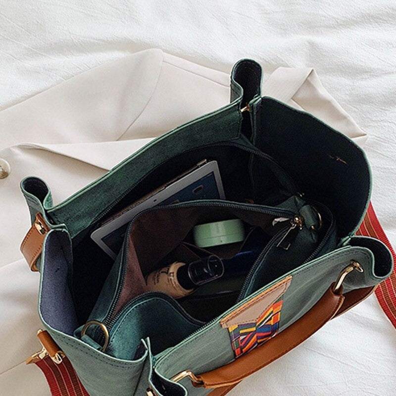 Stylish and Spacious PU Leather Everyday Carry Tote Bag - Perfect for Work, Travel, and Daily Use