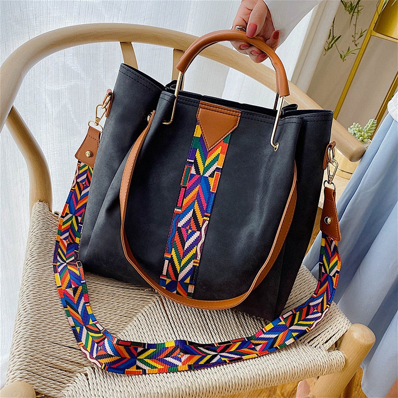 Stylish and Spacious PU Leather Everyday Carry Tote Bag - Perfect for Work, Travel, and Daily Use