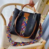 Stylish and Spacious PU Leather Everyday Carry Tote Bag - Perfect for Work, Travel, and Daily Use