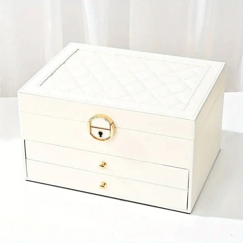 LUXE JEWEL - Elegant Leather Jewelry Box for Stylish Storage & Organization | Perfect Gift for Jewelry Lovers