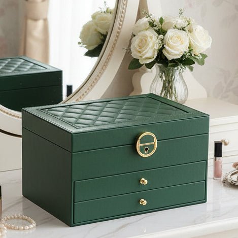 LUXE JEWEL - Elegant Leather Jewelry Box for Stylish Storage & Organization | Perfect Gift for Jewelry Lovers