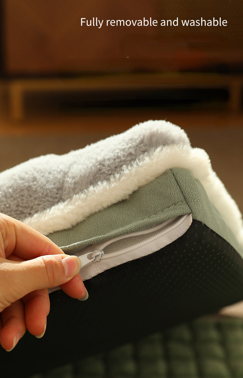 Luxurious Winter Dog Mat - Cozy Fleece Sofa Bed for Small & Medium Dogs | Warm & Comfortable Pet Blanket