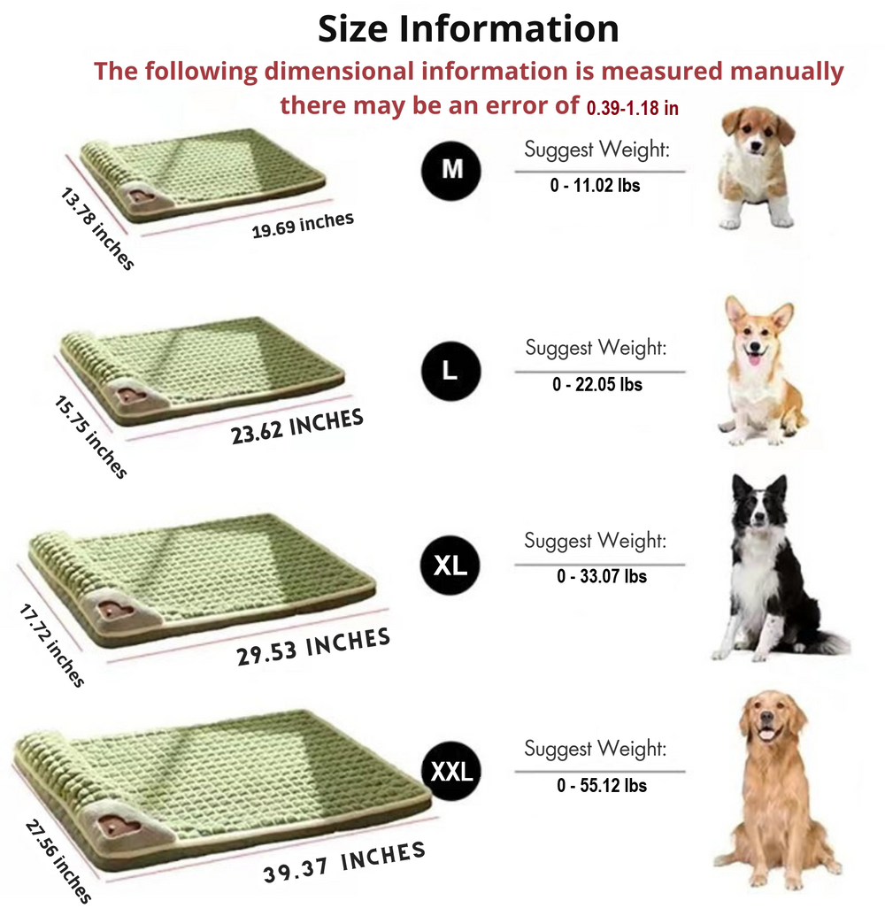 Luxurious Winter Dog Mat - Cozy Fleece Sofa Bed for Small & Medium Dogs | Warm & Comfortable Pet Blanket
