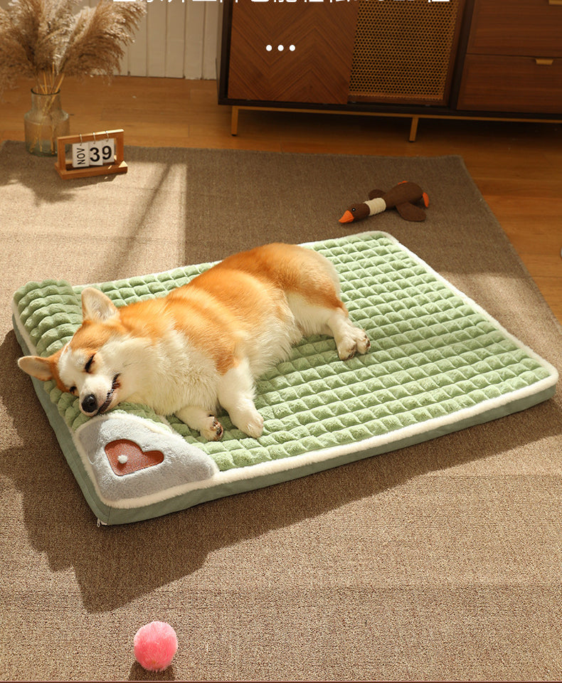 Luxurious Winter Dog Mat - Cozy Fleece Sofa Bed for Small & Medium Dogs | Warm & Comfortable Pet Blanket