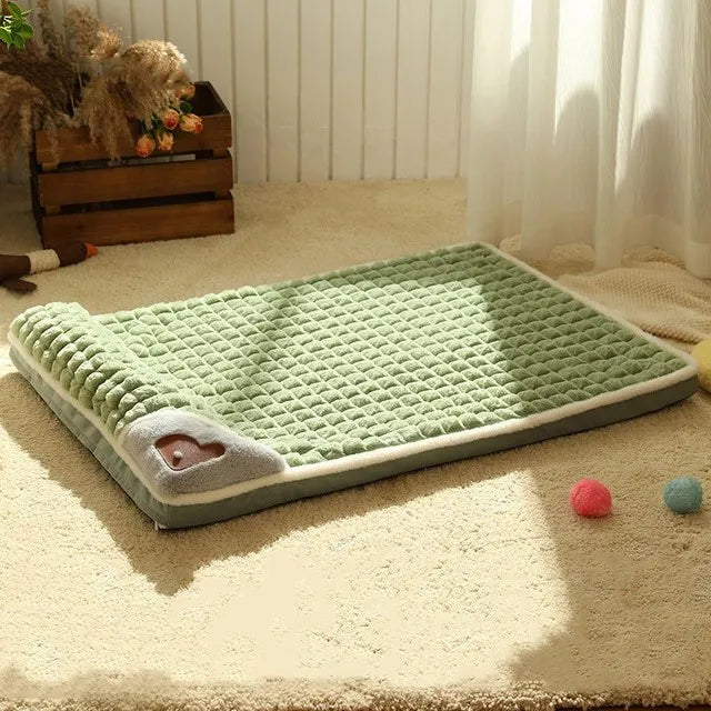 Luxurious Winter Dog Mat - Cozy Fleece Sofa Bed for Small & Medium Dogs | Warm & Comfortable Pet Blanket