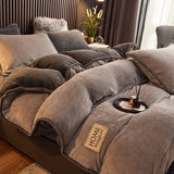 PlushHaven Luxurious Velvet Fleece Duvet Cover Set - Ultra-Soft, Cozy Bedding for Ultimate Comfort