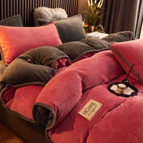 PlushHaven Luxurious Velvet Fleece Duvet Cover Set - Ultra-Soft, Cozy Bedding for Ultimate Comfort