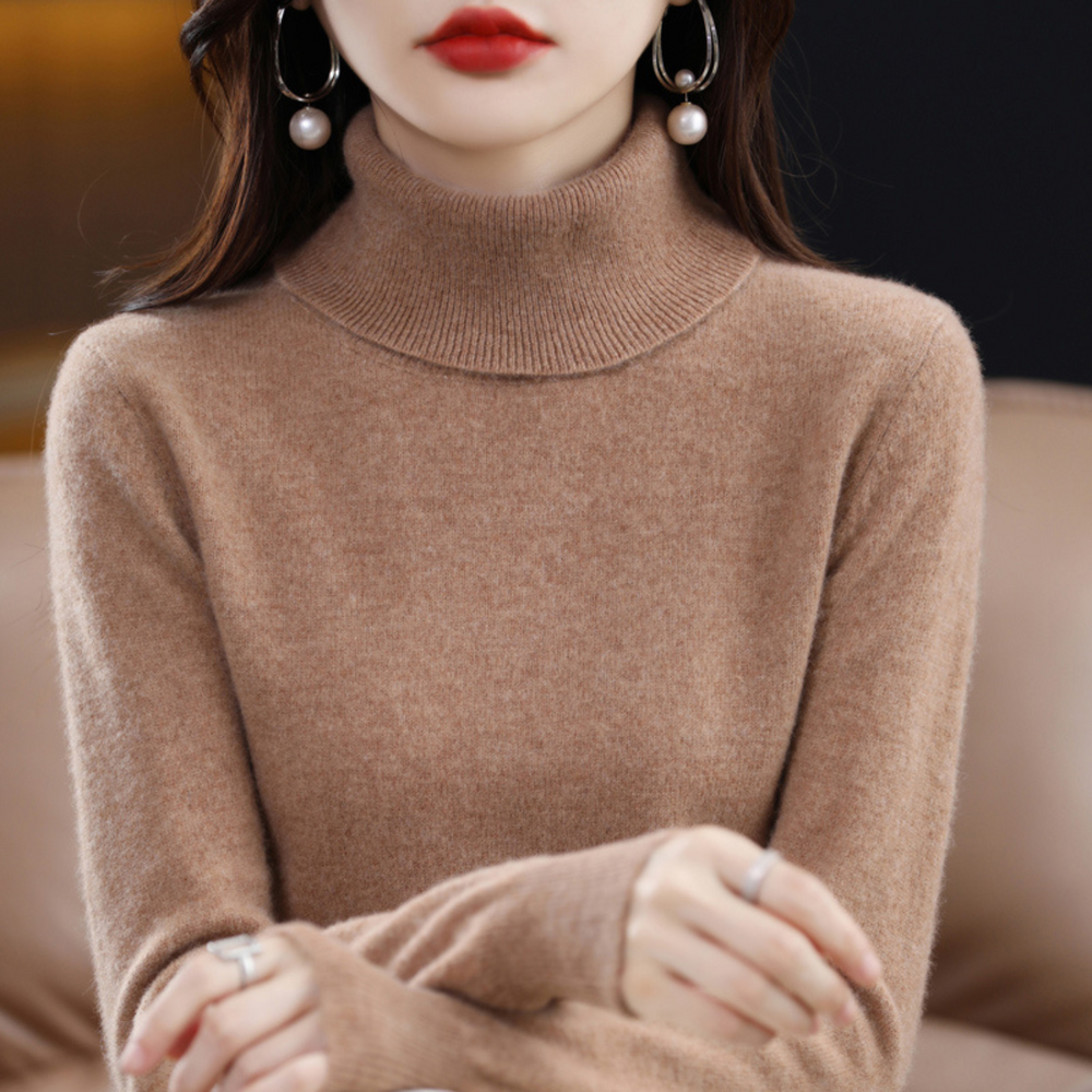 Luxury Cashmere Ladies Turtleneck - Elena