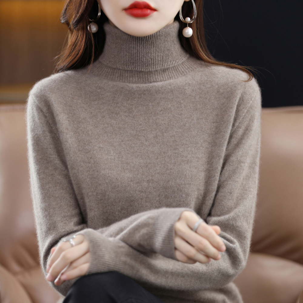 Luxury Cashmere Ladies Turtleneck - Elena