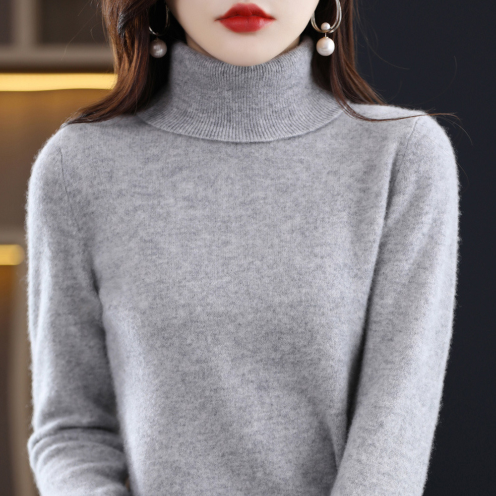 Luxury Cashmere Ladies Turtleneck - Elena