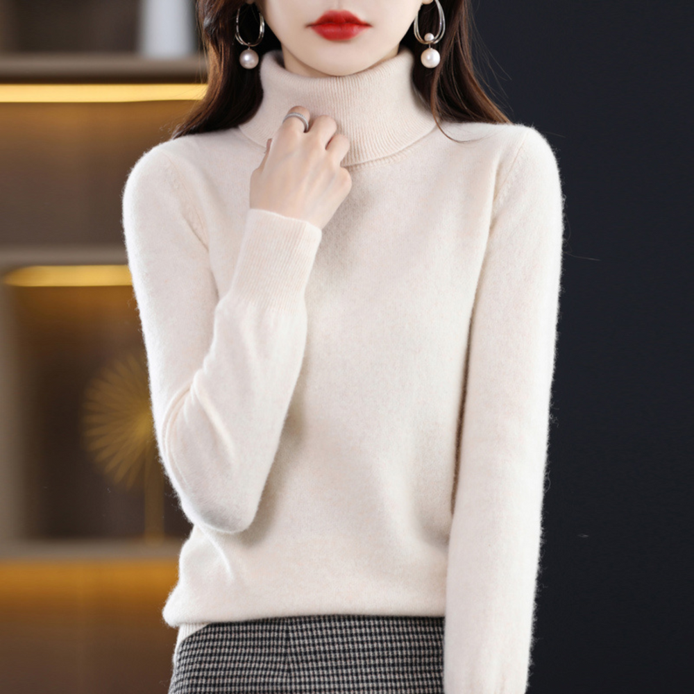 Luxury Cashmere Ladies Turtleneck - Elena