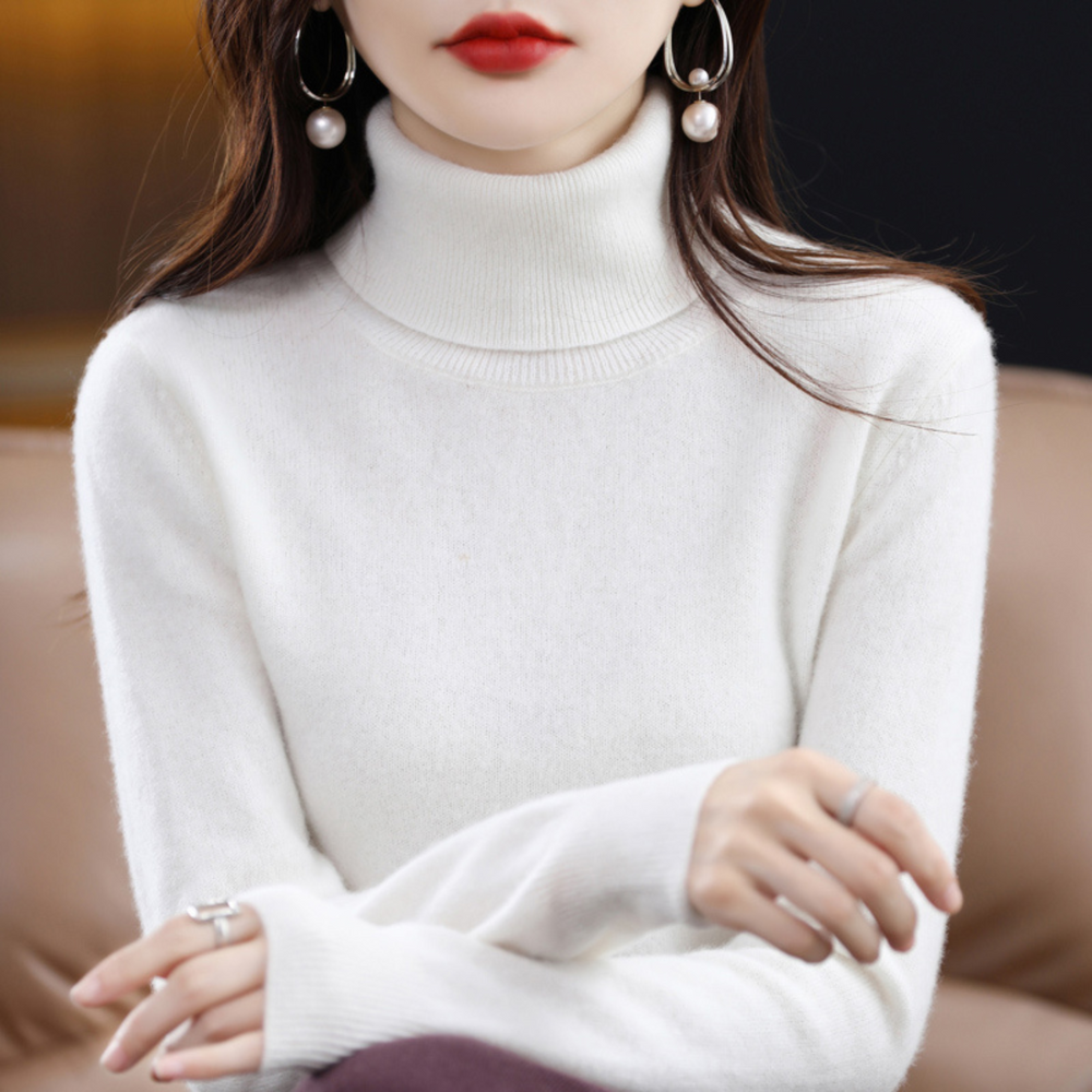 Luxury Cashmere Ladies Turtleneck - Elena