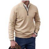 Luxury Cashmere Men's Sweater with Zip - Lucas