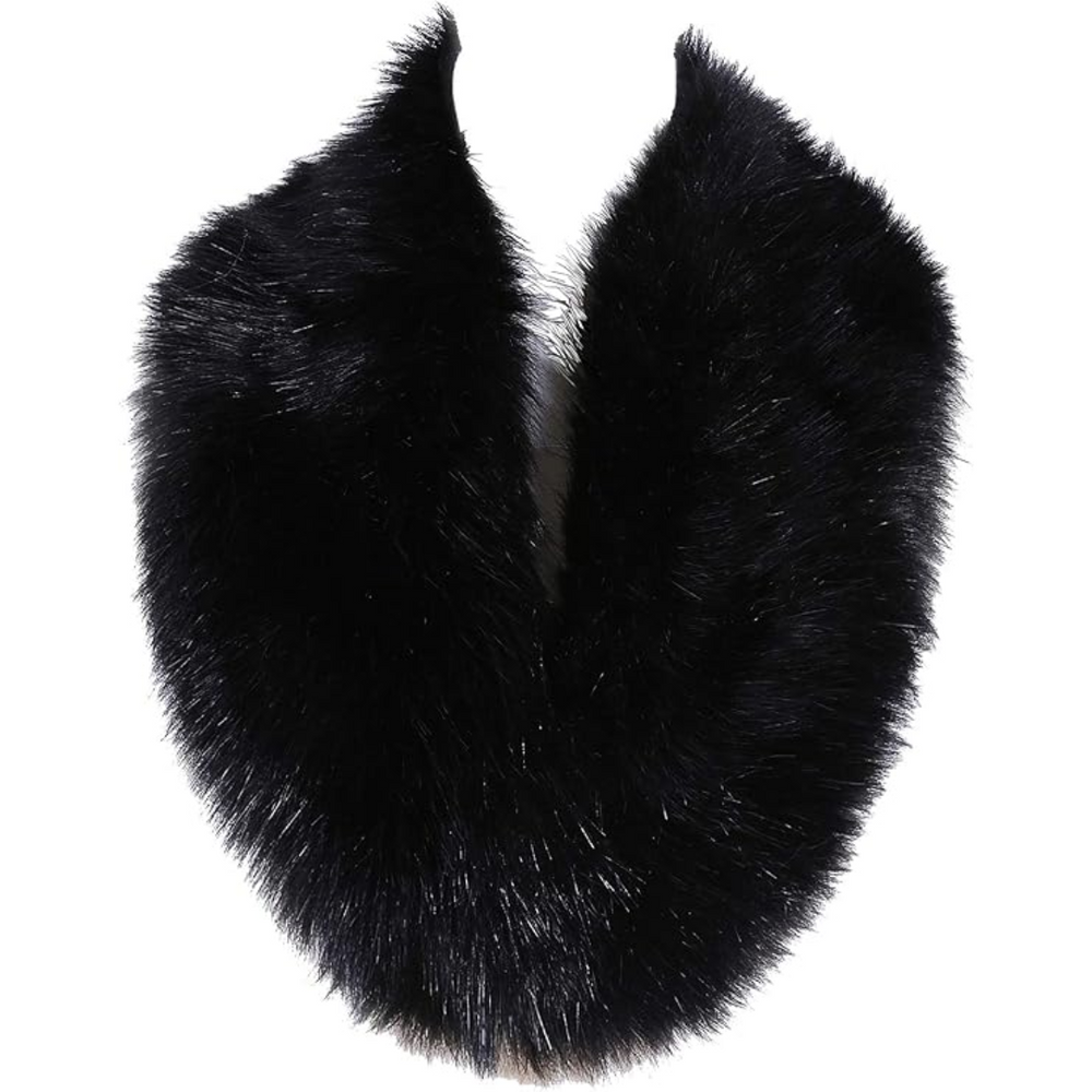 Luxury Daisy Imitation Fur Neck Warmer Scarf - Soft, Stylish, and Cozy Winter Accessory