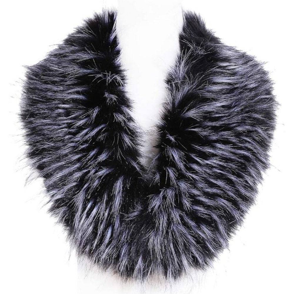 Luxury Daisy Imitation Fur Neck Warmer Scarf - Soft, Stylish, and Cozy Winter Accessory