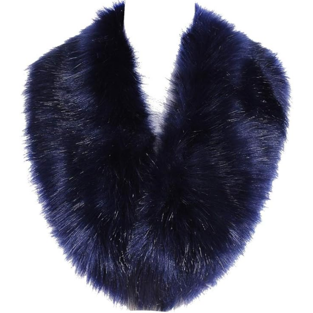 Luxury Daisy Imitation Fur Neck Warmer Scarf - Soft, Stylish, and Cozy Winter Accessory