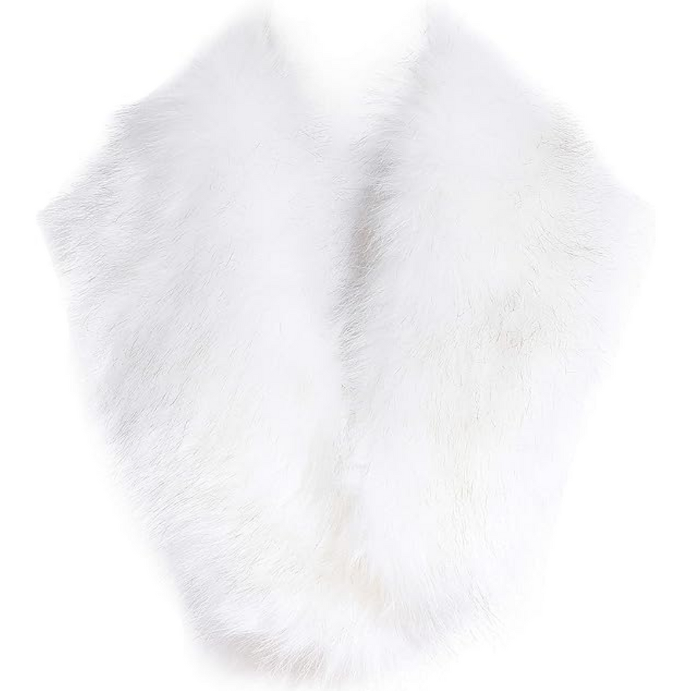Luxury Daisy Imitation Fur Neck Warmer Scarf - Soft, Stylish, and Cozy Winter Accessory