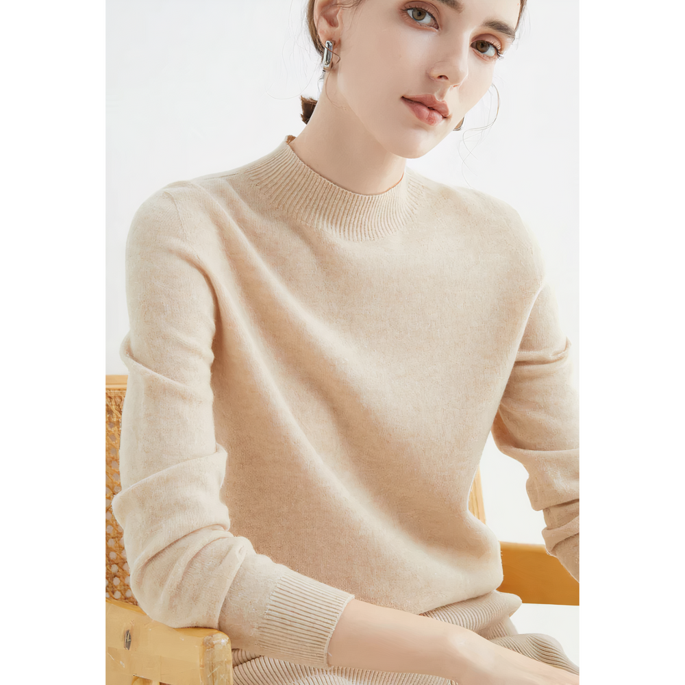 Luxury Knitted Cashmere Sweater for Women - Evelina