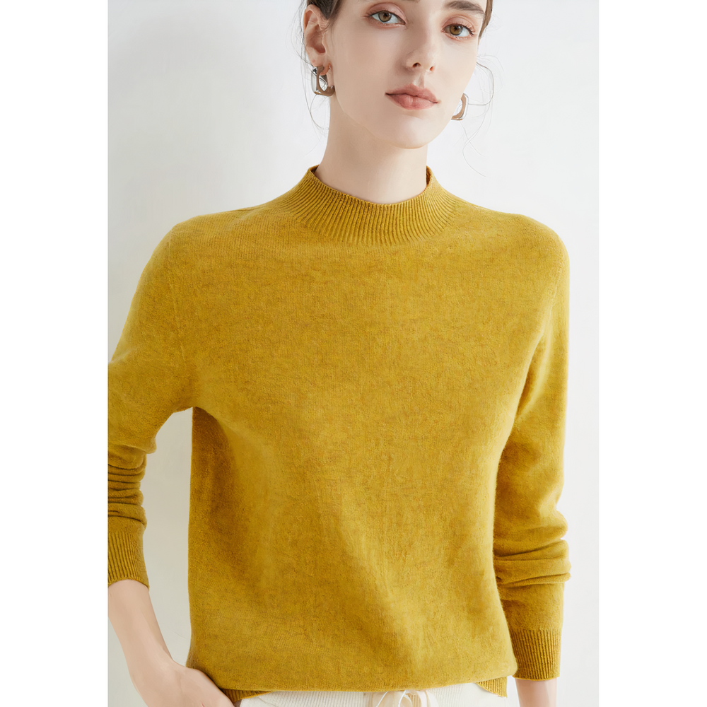 Luxury Knitted Cashmere Sweater for Women - Evelina