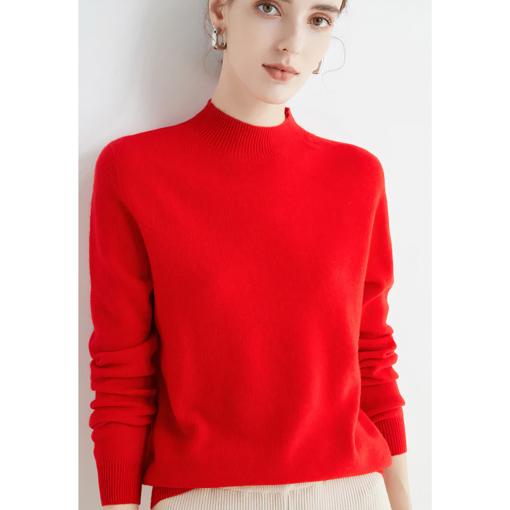 Luxury Knitted Cashmere Sweater for Women - Evelina