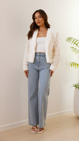 Luxury Ladies Crop Jacket - Veloura