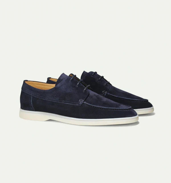 Men's Luxury Leather Lace-Up Loafers - Diederik Premium Footwear