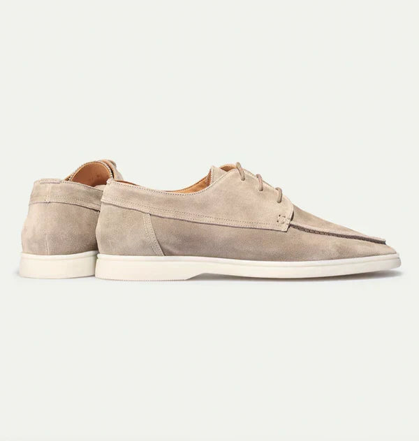 Men's Luxury Leather Lace-Up Loafers - Diederik Premium Footwear