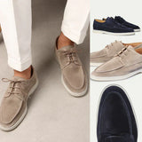 Men's Luxury Leather Lace-Up Loafers - Diederik Premium Footwear