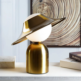 Enhanced Product Title: **GoldAura Luxury Metal Table Lamp - Elegant Gold Finish, Modern Design for Home & Office Decor**