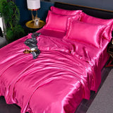 SilkSerenity Luxury Plain Satin Duvet Cover - Premium Softness & Elegant Design for a Cozy Bedroom