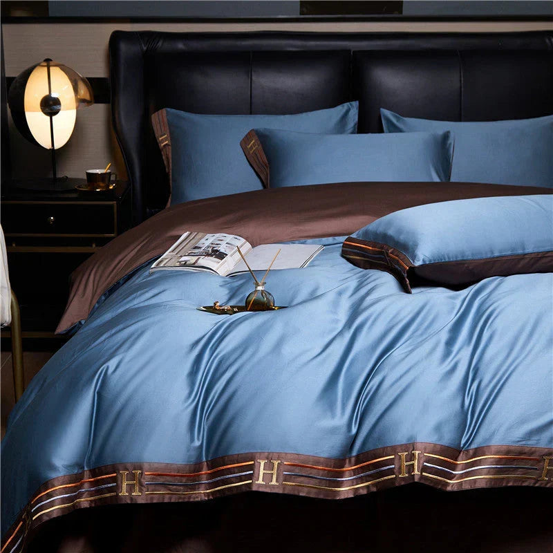 OpulenceSleep Luxury Satin Bedding Set - 4-Piece Elegant Bed Linen for Ultimate Comfort & Style