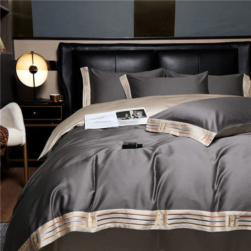 OpulenceSleep Luxury Satin Bedding Set - 4-Piece Elegant Bed Linen for Ultimate Comfort & Style
