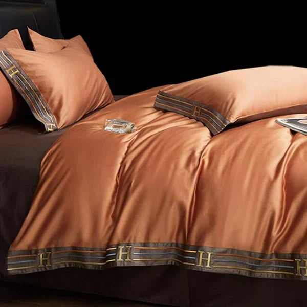 OpulenceSleep Luxury Satin Bedding Set - 4-Piece Elegant Bed Linen for Ultimate Comfort & Style