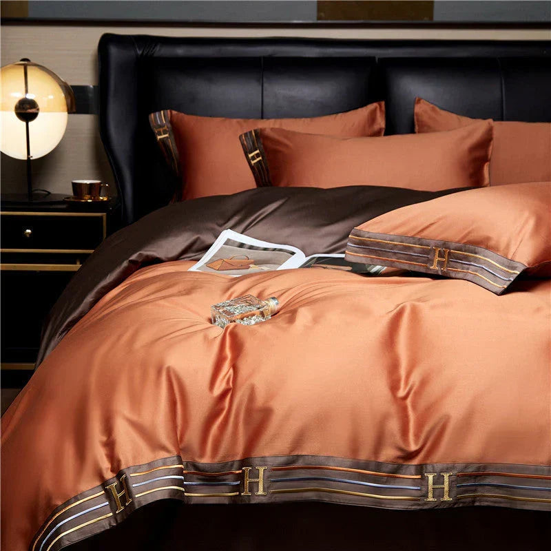 OpulenceSleep Luxury Satin Bedding Set - 4-Piece Elegant Bed Linen for Ultimate Comfort & Style