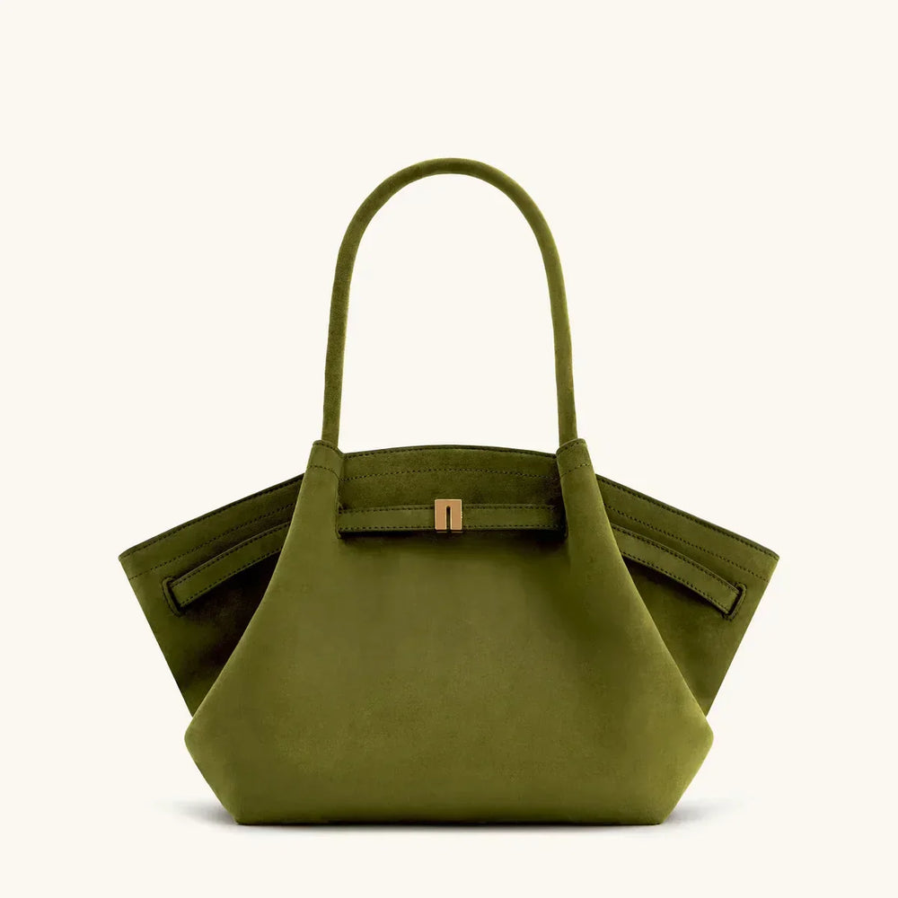 Chic Black Faux Suede Shoulder Tote - Spacious, Stylish & Versatile Handbag