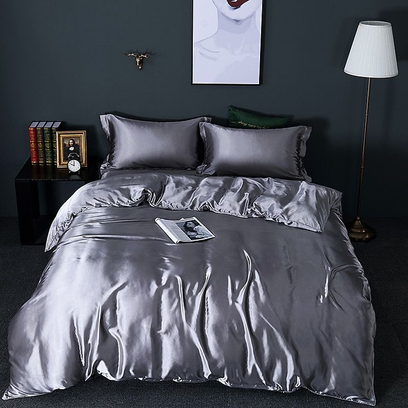 Kalsten | Luxury Silk/Satin Bedding Set (4-Piece) - SilkSleep